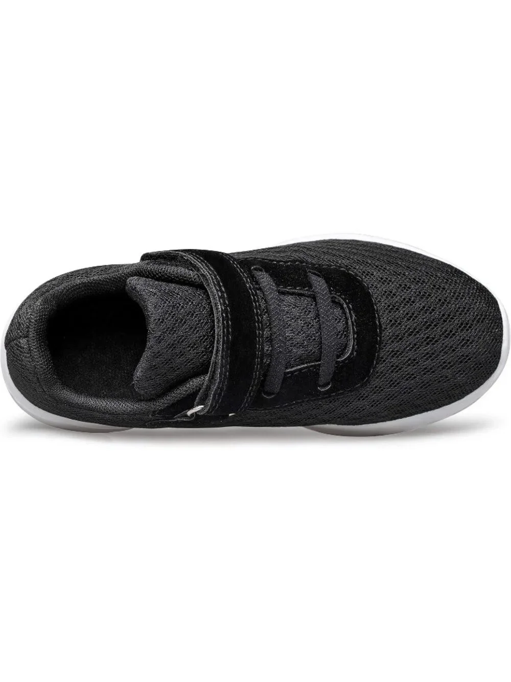 Kids Coal Black Mesh Shoes Toddler Boys Girls Running Sports Strap Sneakers